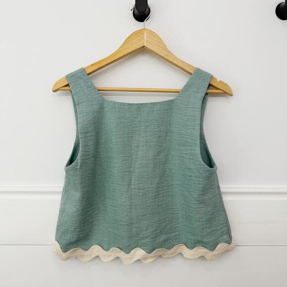 Women’s Entro Sage Ric Rac Short Set Size Small S - Picture 5 of 10